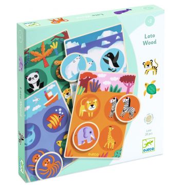 Joacă de copii Djeco - Loto, Animalele Lumii