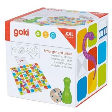 Joaca de copii  XXL Goki - Șerpi și scări într-un cub