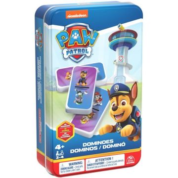 Joc de societate Paw Patrol Patrol Dominoes Tin - Pentru copii