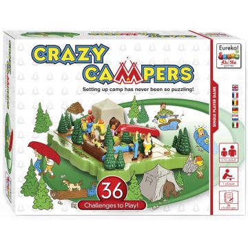 Joc de societate solo Crazy Campers - Pentru copii