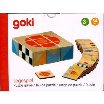 Joc educativ pentru copii -puzzle Goki - Cubus II