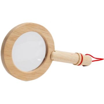 Jucărie pentru copii  Bigjigs - Lupă cu mâner din lemn