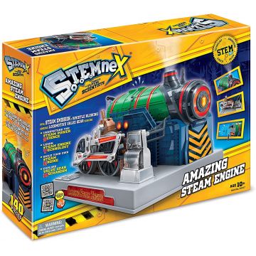 Kit de știință STEM  Amazing Toys Stemnex - Motor de locomotivă cu abur