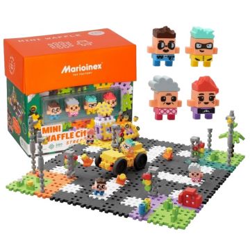 Mini constructor de vafe Marioinex - Centru oras, intersectie, 280 de piese