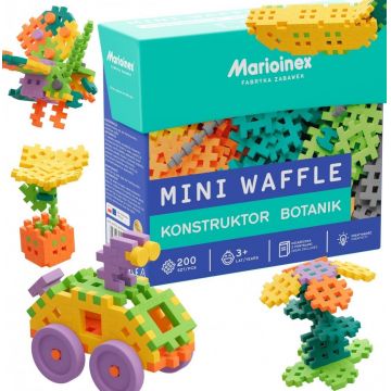 Mini constructor de vafe Marioinex - Micul botanist, 200 de piese