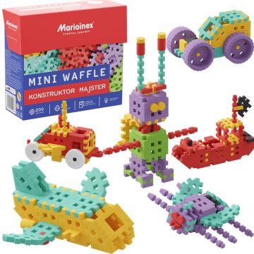 Mini constructor de vafe Marioinex  -  Micul maestru, 200 de piese