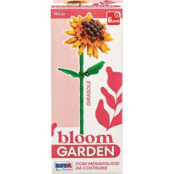 Mini constructor  RS Toys Bloom Garden - floarea soarelui, 150 piese
