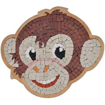 Mozaic de piatră Neptune Mosaic - Față de maimuță