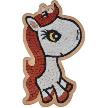 Mozaic de piatră Neptune Mosaic - Unicorn în profil