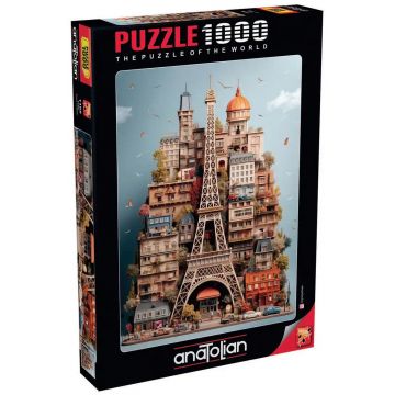 Puzzle Anatolian din 1000 piese - Turnul Eiffel
