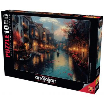 Puzzle Anatolian din 1000 piese - Zorii în Veneția