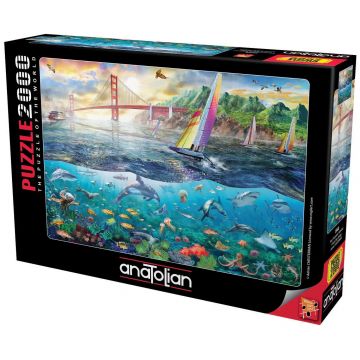 Puzzle Anatolian din 2000 piese - Podul Golfului Frisco