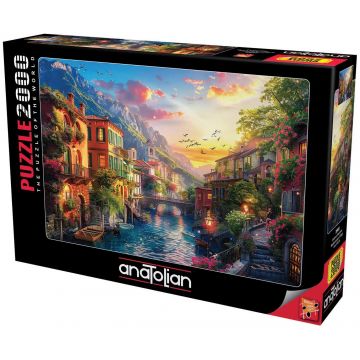Puzzle Anatolian din 2000 piese - Sat mediteranean