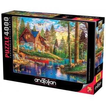 Puzzle Anatolian din 4000 piese - Cabană de vara