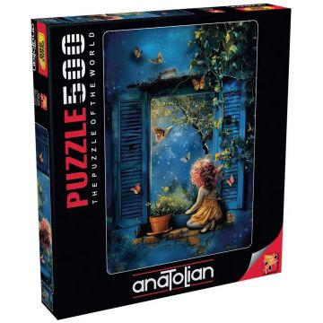 Puzzle Anatolian din 500 piese - Noapte albastră