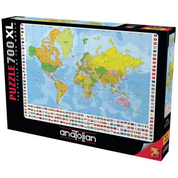 Puzzle Anatolian din 700 XL piese - Harta politică a lumii