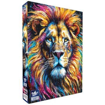 Puzzle Black Sea din 1000 piese - Portrete de pisici: Leu