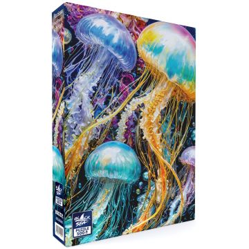 Puzzle Black Sea din 500 piese - Creaturi prețioase: Meduze