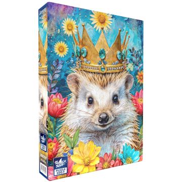 Puzzle Black Sea din 500 piese - Printre flori: Ariciul