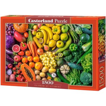 Puzzle Castorland din 1500 de piese - Curcubeu de vitamine