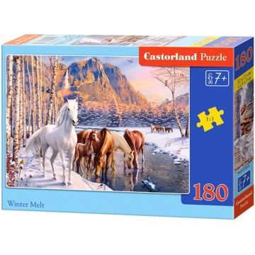 Puzzle Castorland din 180 de piese - Dezgheț de iarnă