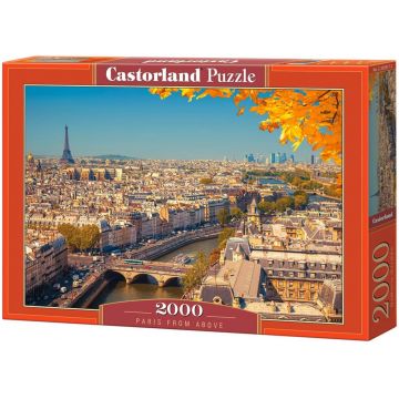 Puzzle Castorland din 2000 de piese - Parisul din perspectiva unei păsări