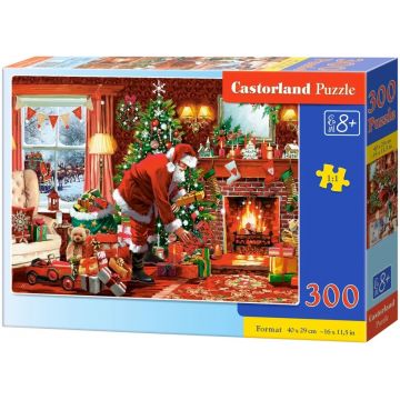Puzzle Castorland din 300 de piese - Livrare specială a lui Moș Crăciun