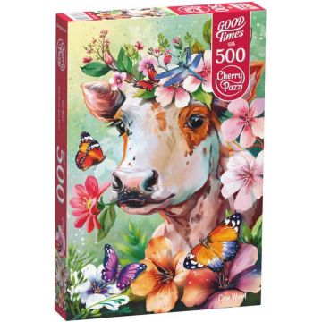 Puzzle Cherry Pazzi din 500 de piese - Vaca 