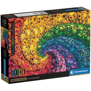 Puzzle Clementoni din 1000 de piese - Vârtej colorat