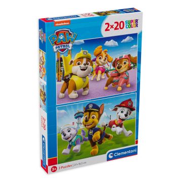 Puzzle Clementoni din 2 x 20 de piese - Paw Patrol