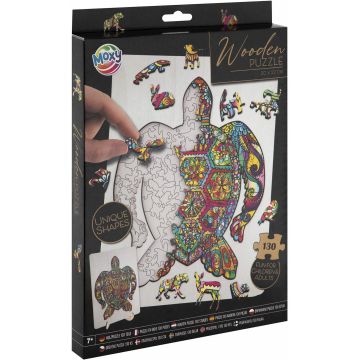 Puzzle din lemn Grafix din 130 de piese - Țestoasă