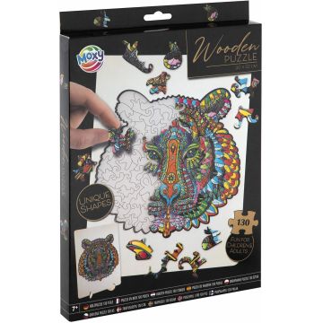 Puzzle din lemn Grafix din 130 de piese - Tigru