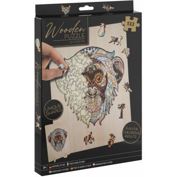 Puzzle din lemn Grafix din 133 de piese - Maimuță