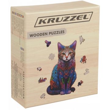 Puzzle din lemn  Kruzzel - pisică