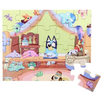 Puzzle din lemn  Micki - Bluey, 20 piese