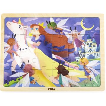 Puzzle din lemn  Viga - Basm, 24 piese
