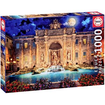 Puzzle Educa 1000 de piese - Fântâna Trevi, Roma