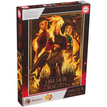Puzzle Educa din 1000 de piese - Casa dragonului