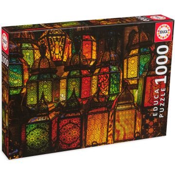 Puzzle Educa din 1000 de piese - Colaj de felinare