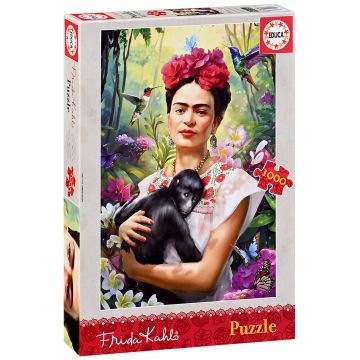 Puzzle Educa din 1000 piese - Frida Kahlo: Grădina Vieții