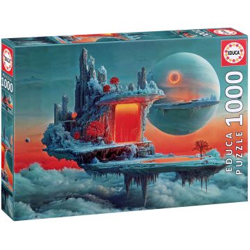 Puzzle Educa din 1000 piese - Planeta focului și a gheții