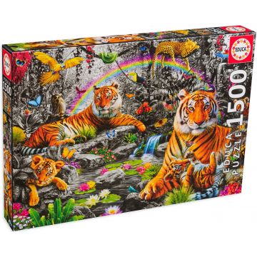 Puzzle Educa din 1500 de piese - Jungla strălucitoare