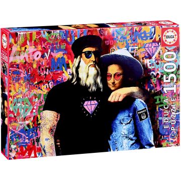 Puzzle Educa din 1500 piese - Leo și Lisa