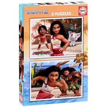Puzzle Educa din 2 x 100 piese - Vayana curajoasă 2
