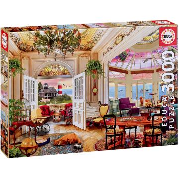 Puzzle Educa din 3000 piese - Viața pe coastă