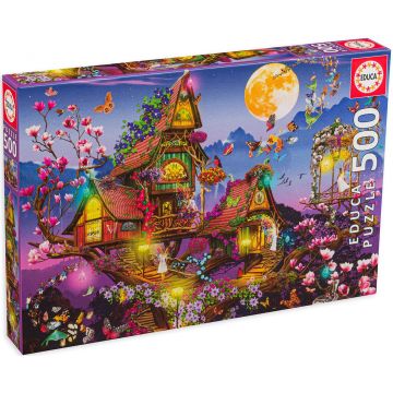 Puzzle Educa din 500 de piese - Casa cu povești