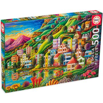 Puzzle Educa din 500 de piese - Port ascuns