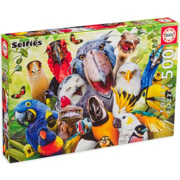 Puzzle Educa din 500 de piese - Selfie cu păsărele