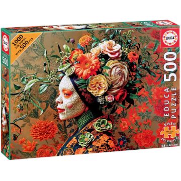Puzzle Educa din 500 piese - Regina șopârlă