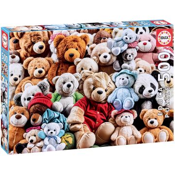 Puzzle Educa din 500 piese - Ursuleți de pluș
